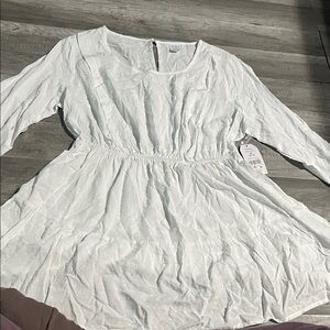 White Long Sleeve Dress